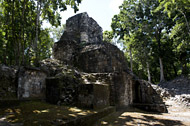 Mayan Temple V at Hormiguero - hormiguero mayan ruins,hormiguero mayan temple,mayan temple pictures,mayan ruins photos